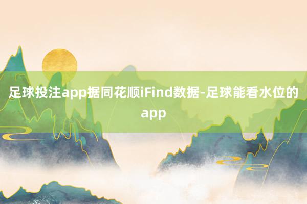 足球投注app据同花顺iFind数据-足球能看水位的app